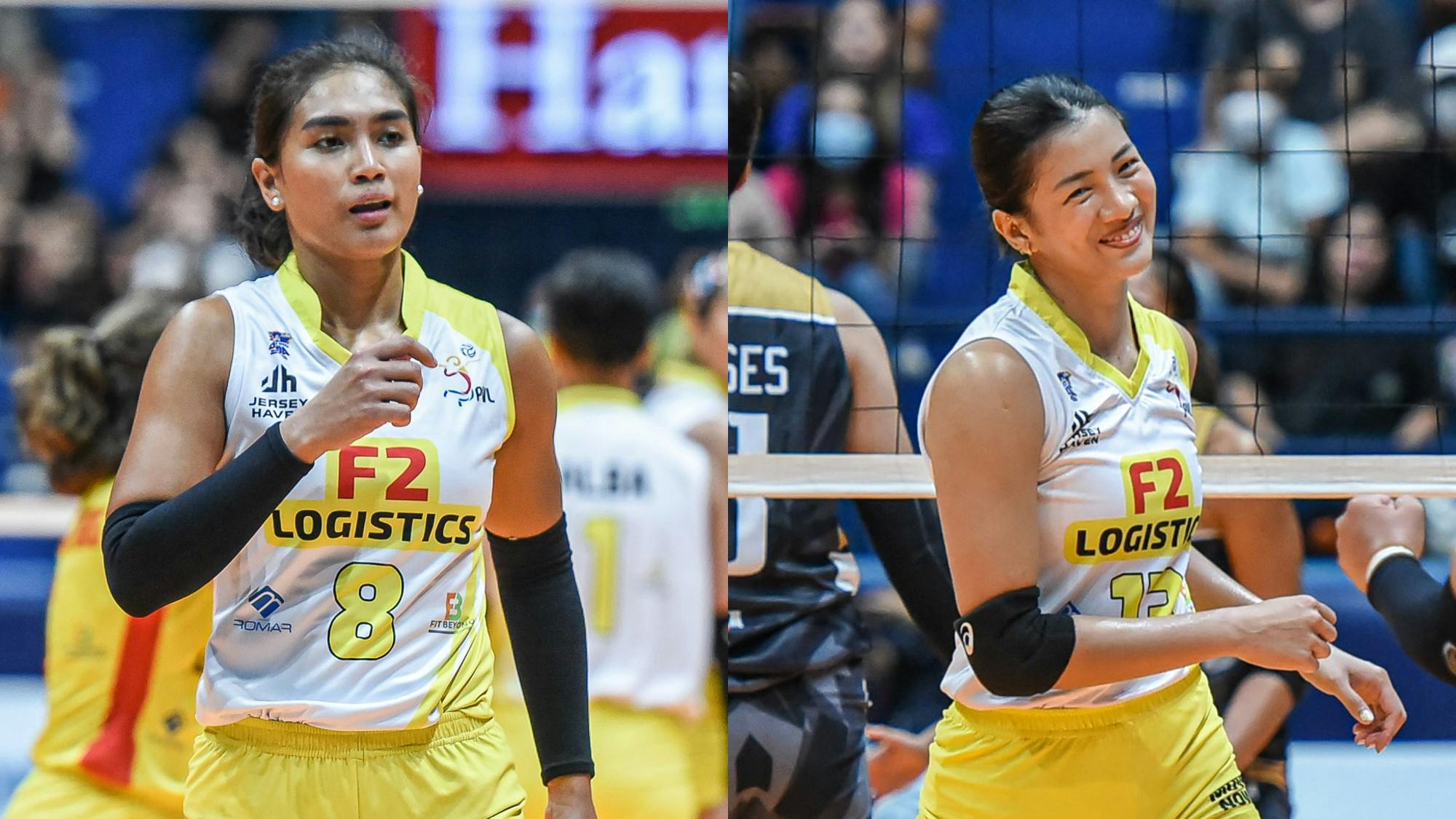 Kim Kianna Dy asks rookie Jolina dela Cruz important question during F2 Logistics team building